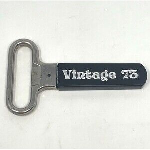 Vintage 73 Wine Cork Screw Puller Opener 2 Pronged Bar Tool with Storage Sheath